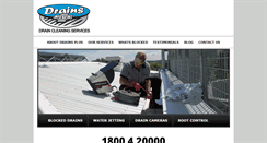 Desktop Screenshot of drainsplus.net.au